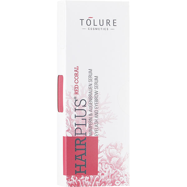 Tolure Cosmetics Hairplus Red Coral - Органическая Сыворотка для Роста Ресниц и Бровей