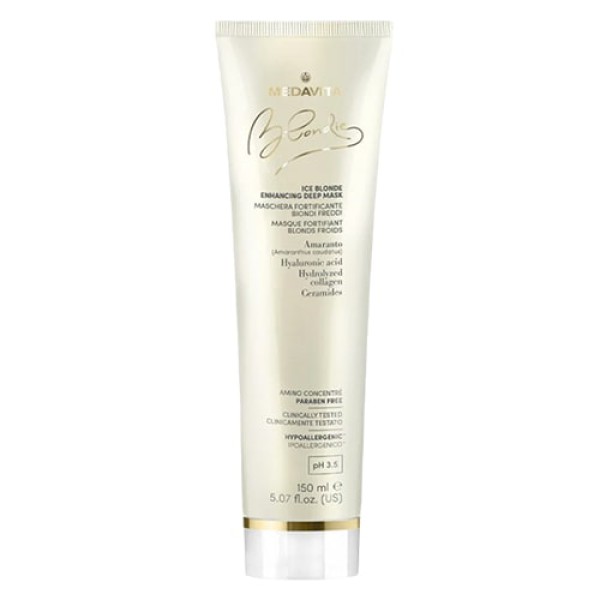 Живильна Маска для Підсилення Холодних Відтінків Блонду Medavita Ice Blonde Enhancing Deep Mask