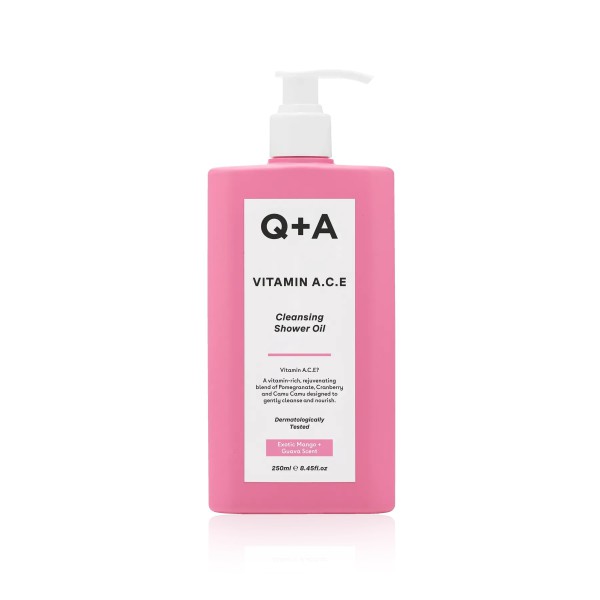 Витаминизированное масло для душа Q+A Vitamin A.C.E Cleansing Shower Oil 250 мл