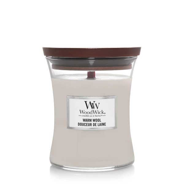 Ароматична свічка з ароматом теплої шерсті Woodwick Warm Wool