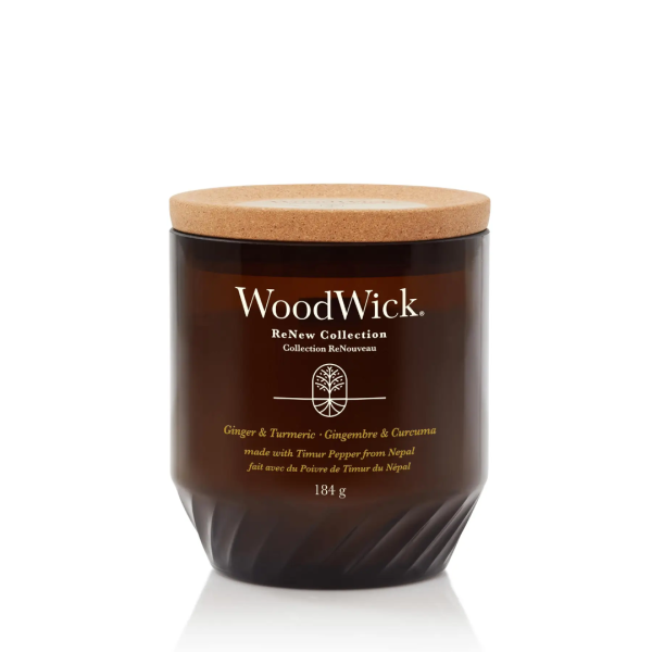 Свічка з імбиром і куркумою Ginger & turmeric RENEW Woodwick