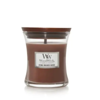 Ароматична свічка з ароматом замші Woodwick Stone Washed Suede