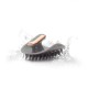 Manta Pulse Brush Grey Масажна щітка для волосся сіра з тримачем