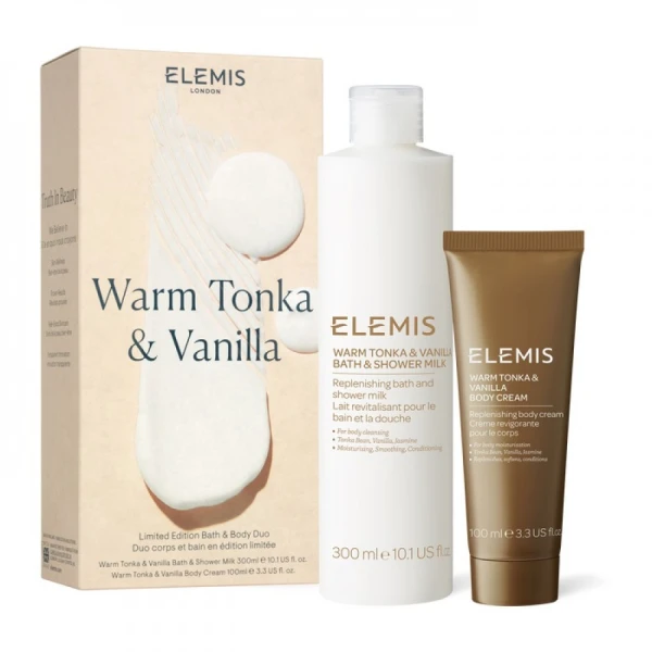 Elemis Kit: Warm Tonka & Vanilla Body Duo - Дует для Тіла Ароматний Мигдаль і Ваніль
