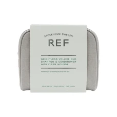 REF Travel Kit: Weightless Volume Тревел Набір для Обʼєму Волосся та Глибокого Очищення: Шампунь, Кондиціонер, Мус