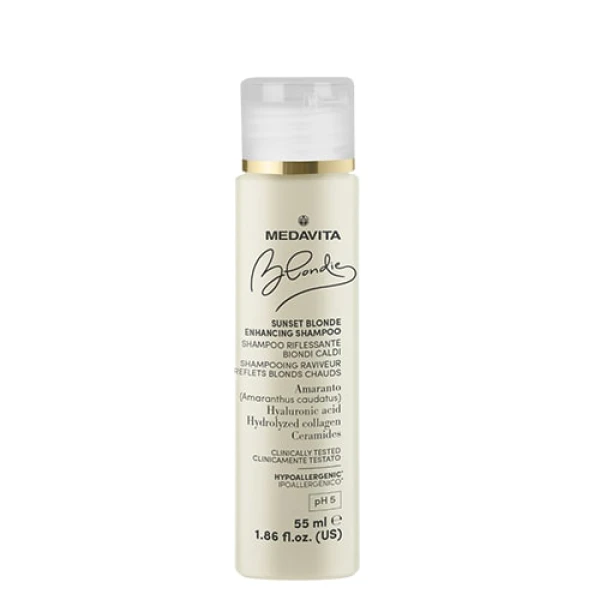 Укрепляющий Шампунь для Усиления Теплых Оттенков Блонда Medavita Sunset Blonde Enhancing Shampoo