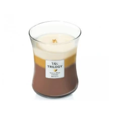 Ароматична Cвічка з Тришаровим Ароматом Woodwick Large Trilogy Cafe Sweets