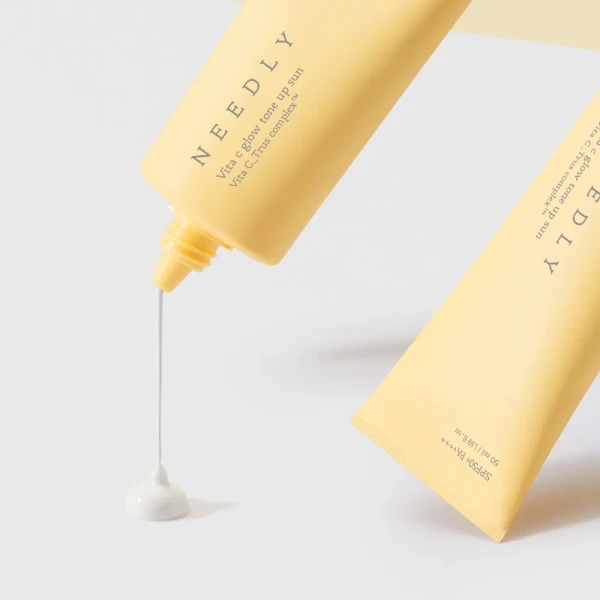 Сонцезахисний крем з ефектом освітлення та сяйва Needly Vita C Glow Tone Up Sun SPF 50+ PA++++, 50 мл
