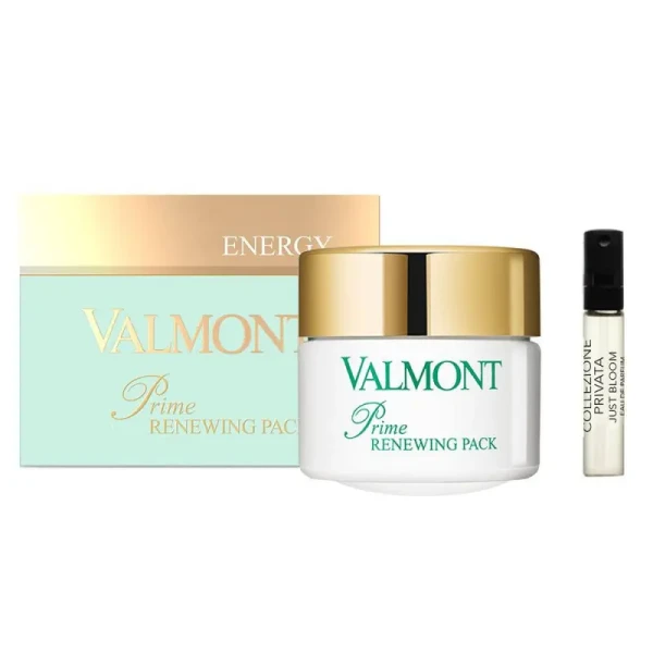 Valmont Prime Renewing Pack & Just Bloom sample Премиум Клеточная Анти-стресс Крем-маска для Лица + Пробник Туалетной Воды