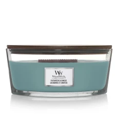 Ароматическая свеча с нотами сосны, свежего воздуха и кашемира Woodwick Evergreen Cashmere