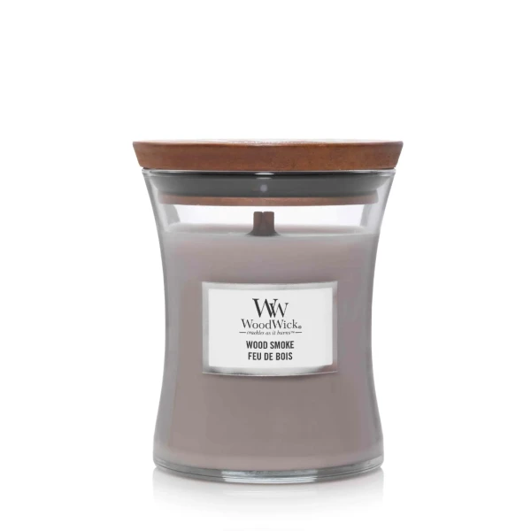Ароматическая свеча с ароматом кедра и тлеющих углей Woodwick Wood Smoke