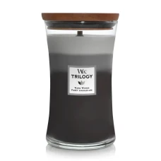 Ароматична свічка з тришаровим ароматом Woodwick Warm Woods
