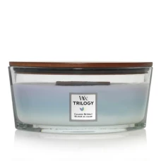 Ароматична свічка з тришаровим ароматом Woodwick Trilogy Calming Retreat