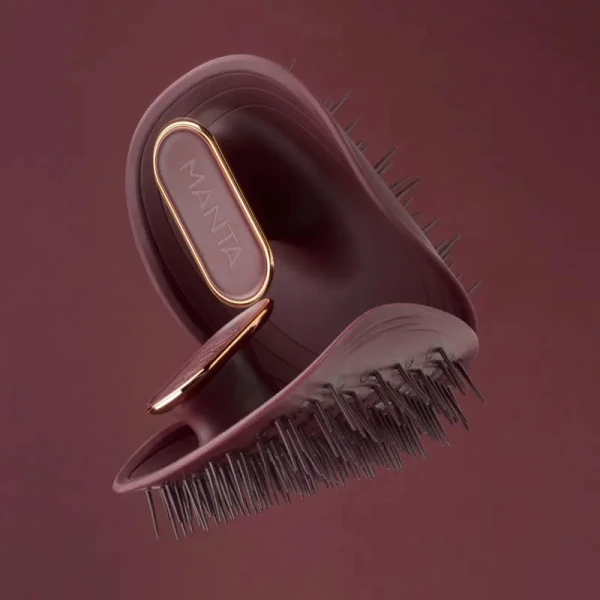 Manta Brush Burgundy/Rose Gold Щітка для волосся бургундія