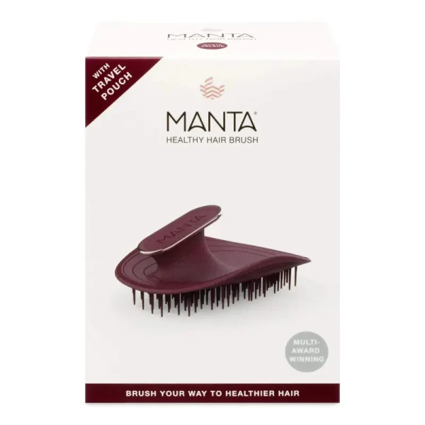 Manta Brush Burgundy/Rose Gold Щітка для волосся бургундія