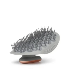 Manta Pulse Brush Grey Масажна щітка для волосся сіра з тримачем