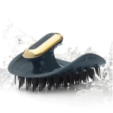 Manta Pulse Brush Deep Ocean Blue Масажна щітка для волосся синя з тримачем
