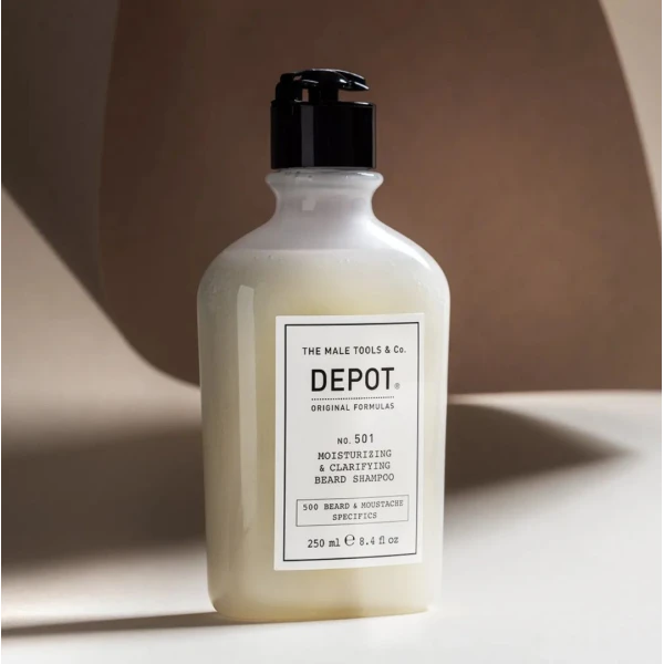 Depot 501 Очищающий и увлажняющий шампунь для бороды Moisturizing & Clarifying Beard Shampoo